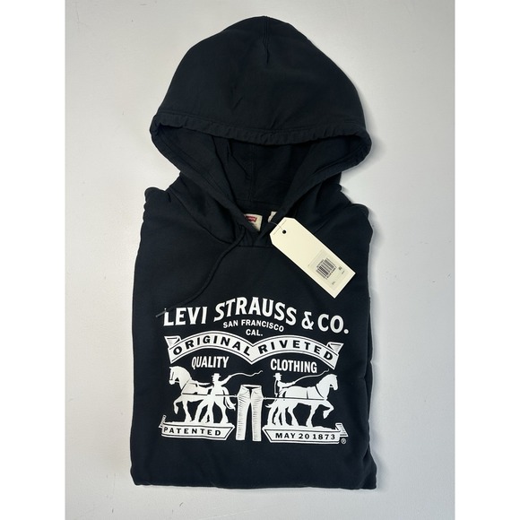 Levi's Other - NWT Men's Levi's Pullover Hoodie Standard Fit Black Graphic Print S 3XL (b45)